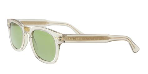 clear and gold gucci glasses|gucci clear glasses men's.